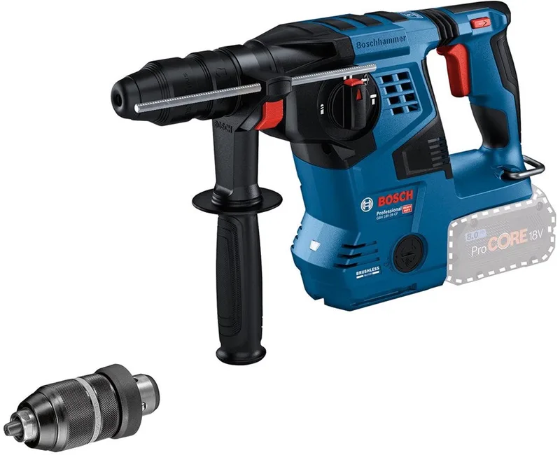 GBH 18V-28 CF Accu combihamer SDS-plus 3,3J + snelwisselboorkop 18V Basic Body in L-Boxx - 0611921001 von Bosch Professional – Produktbild