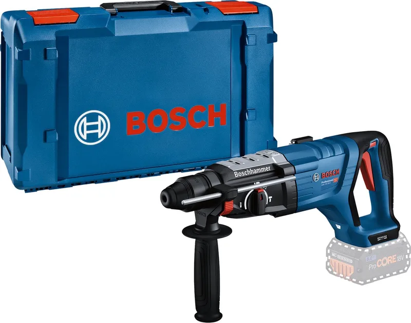 GBH 18V-28 D - Accu boorhamer - Exclusief accu en lader - Inclusief handgreep, machinedoek en diepteaanslag fra Bosch Professional – produktbillede