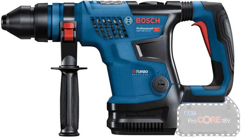GBH 18V-34 CF Accu boorhamer - BITURBO - Zonder 18 V accu en lader van Bosch Professional – productafbeelding 1 van 6