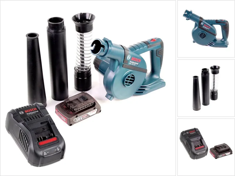 GBL 18 V-120 accu bladblazer met 1x Bosch GBA 18V 2.0 Ah accu + GAL 1880 CV lader von Bosch Professional – Produktbild