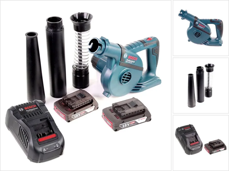 GBL 18 V-120 accu bladblazer met 2x Bosch GBA 18V 2.0 Ah accu + GAL 1880 CV lader von Bosch Professional – Produktbild
