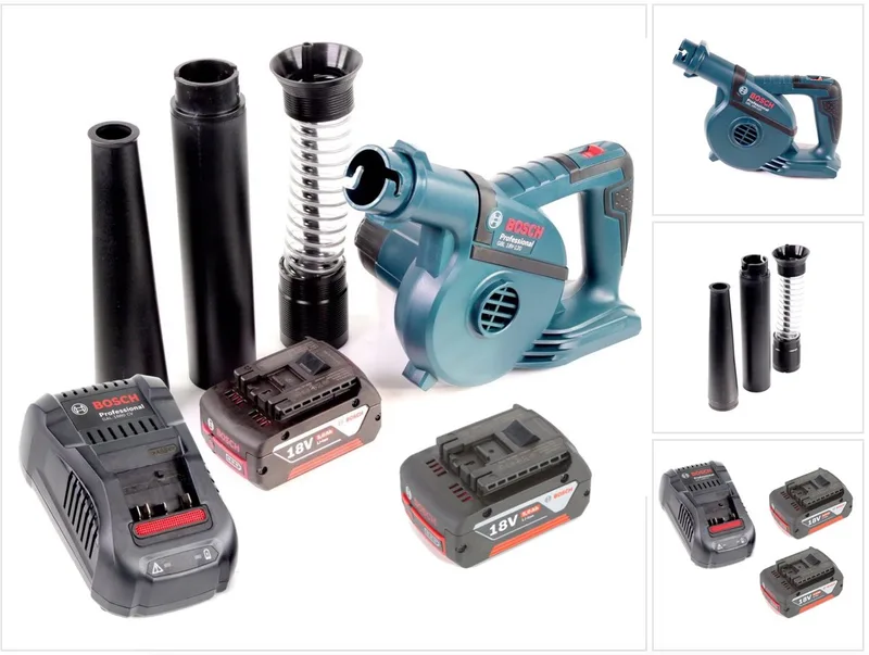 GBL 18 V-120 accu bladblazer met 2x Bosch GBA 18V 5.0 Ah accu + GAL 1880 CV lader von Bosch Professional – Produktbild