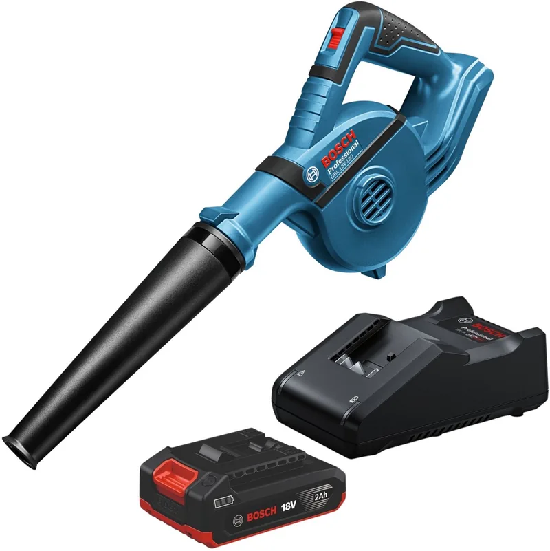GBL 18V-120 Professional accu-bladblazer 18 V 120 m³/u + 1x accu 2,0 Ah + oplader de Bosch Professional – image du produit