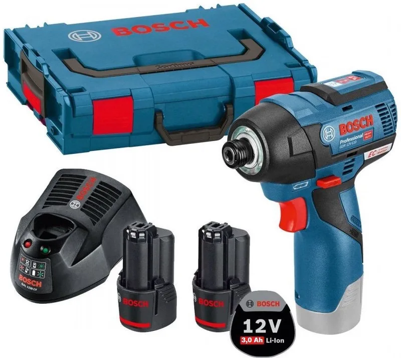GDR 12V-110 Accu slagschroevendraaier 110Nm 12V 3.0Ah in L-Boxx - 06019E0005 van Bosch Professional – productafbeelding 1 van 5