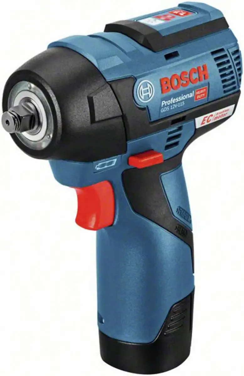 GDS 12V-115 06019E0103 Visseuse à chocs sans fil 12 V Nombre d’accus fournis 2 2.5 Ah Li-Ion + 2 batteries de Bosch Professional – image du produit