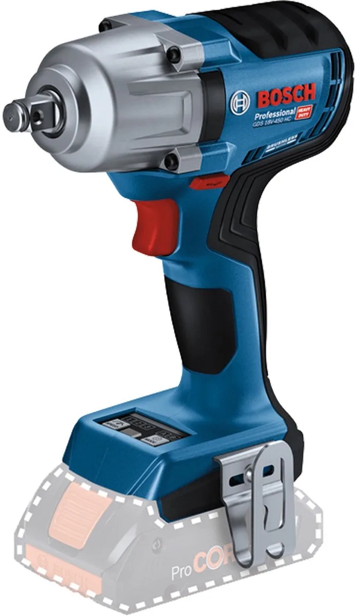 GDS 18V-450 HC Accu slagmoersleutel 450Nm 1/2 frictiering 18V Basic Body - 06019K4000 van Bosch Professional – productafbeelding 1 van 6