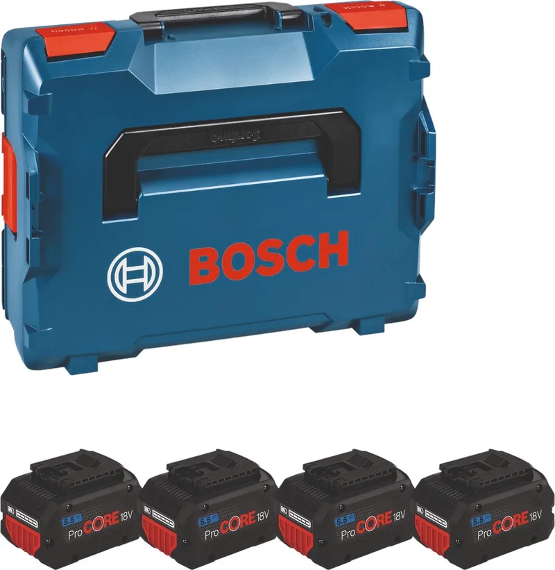 Gereedschapsaccu Accuset - BITURBO - 4 x ProCORE18V 5.5 Ah - in L-BOXX de Bosch Professional – image du produit 1 sur 4