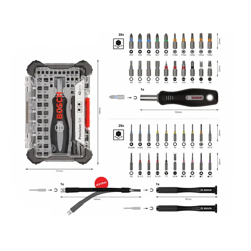 Gereedschapsset 42 Stukken von Bosch Professional – Produktbild 3 von 6