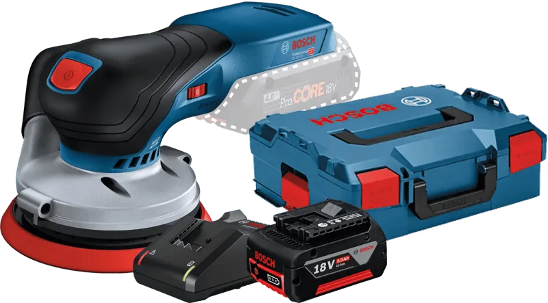 GEX 18V-125 5,0 Ah GBA Akku Starterset von Bosch Professional – Produktbild
