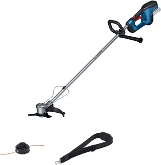 GFR 18V-23 - Accu Bosmaaier - Inclusief Schouderriem - Spoel en lijn - Beschermkap - Handgreep - Plant Bescherming - Messenset - barrière balk van Bosch Professional – productafbeelding 1 van 6