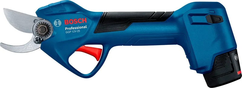 GGP 12V-25 - Accu snoeischaar - Inclusief 2x 12V 3.0 Ah Li-Ion accu en Snellader GAL 12V-20 van Bosch Professional – productafbeelding 3 van 5