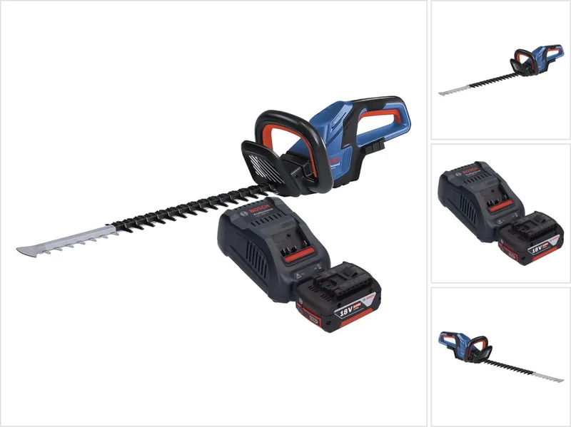 GHE 18V-60 Professionele accu heggenschaar 18 V 60 cm borstelloos + 1x oplaadbare accu 5.0 Ah + lader von Bosch Professional – Produktbild