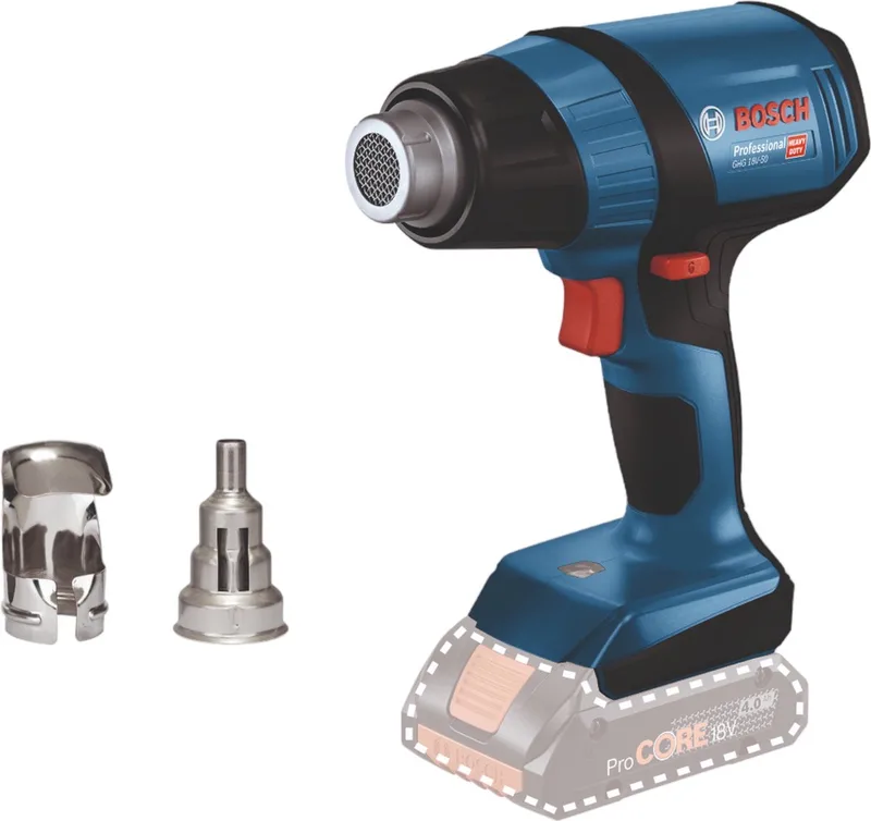 GHG 18V-50 Accu Heteluchtpistool 18V Basic Body - 06012A6500 de Bosch Professional – image du produit