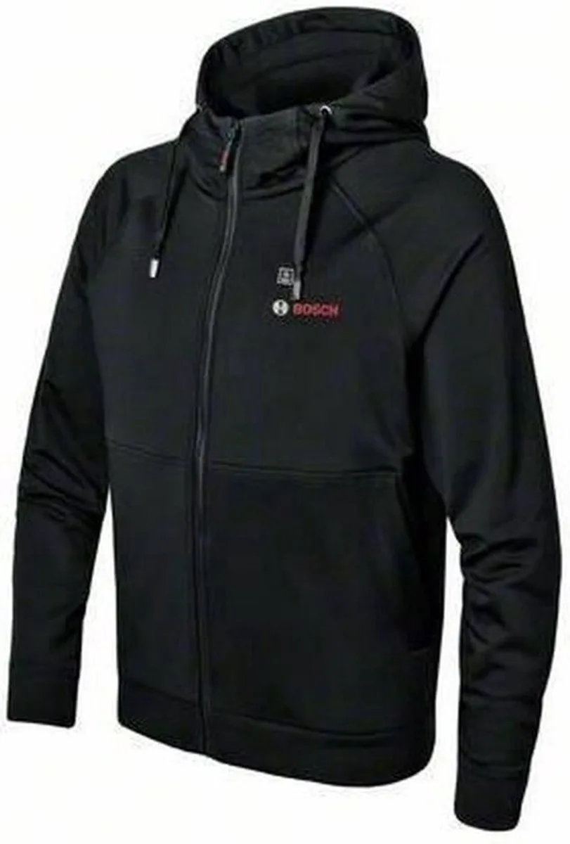GHH 12+18V XA M Verwarmde hoodie in Doos - 06188000ER van Bosch Professional, Zwart – productafbeelding