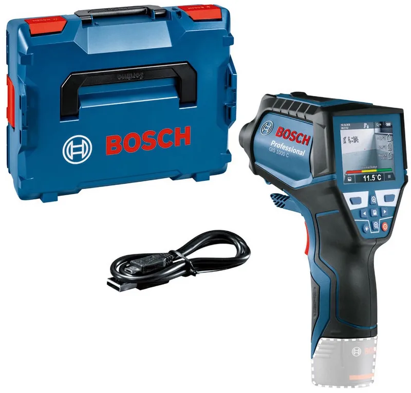 GIS 1000 C Accu Thermodetector 12V Basic Body in L-Boxx - 0601083308 by Bosch Professional, Blue – product image 1 of 6