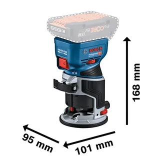 GKF 18V-8 Accu kantenfrees 18V Basic Body - 06016C2000 by Bosch Professional, Black – product image 3 of 6