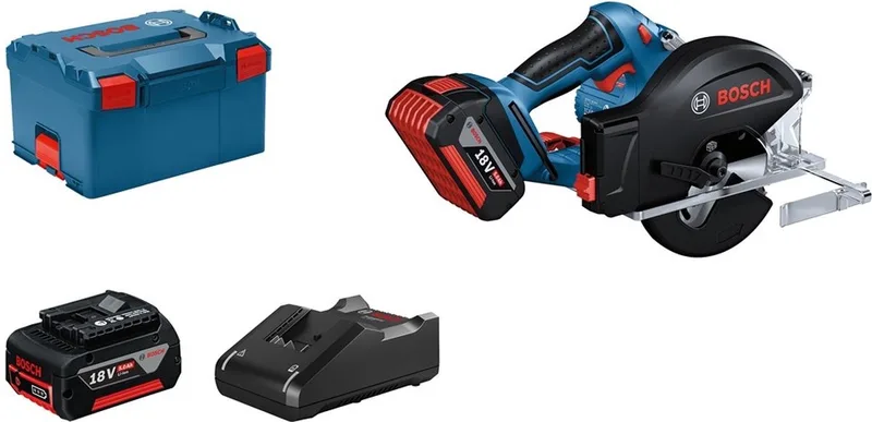 GKM 18V-50 Accu Cirkelzaag 18V 5.0Ah in L-Boxx - 06016B8002 de Bosch Professional – image du produit
