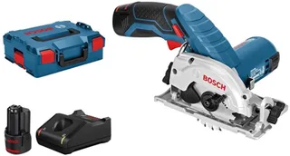 GKS 12V-26 Cirkelzaag - Met 2x 12V accu en lader - in L-Boxx van Bosch Professional – productafbeelding 1 van 6