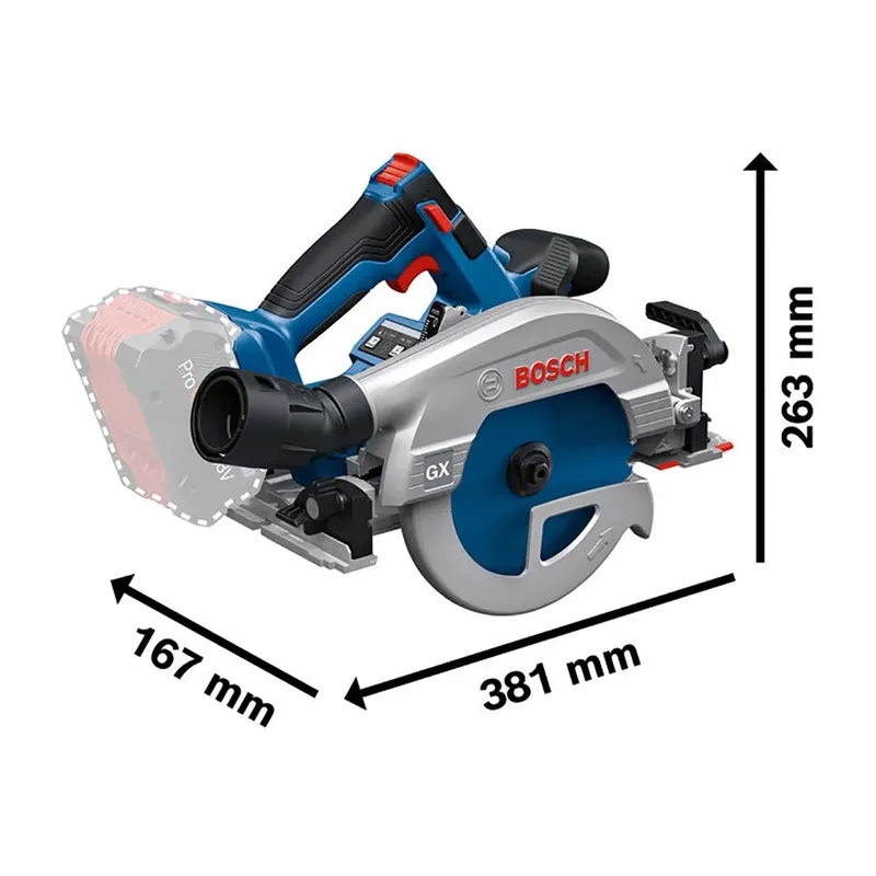 Gks 18v-57-2gx + Fsn 440x Kreissäge von Bosch Professional – Produktbild 2 von 6