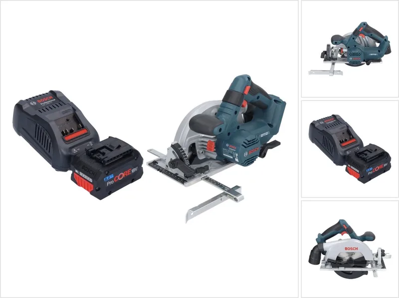 GKS 18V-57-2 Professionele accucirkelzaag 18 V 165 mm borstelloos + 1x ProCORE accu 8.0 Ah + lader de Bosch Professional – image du produit