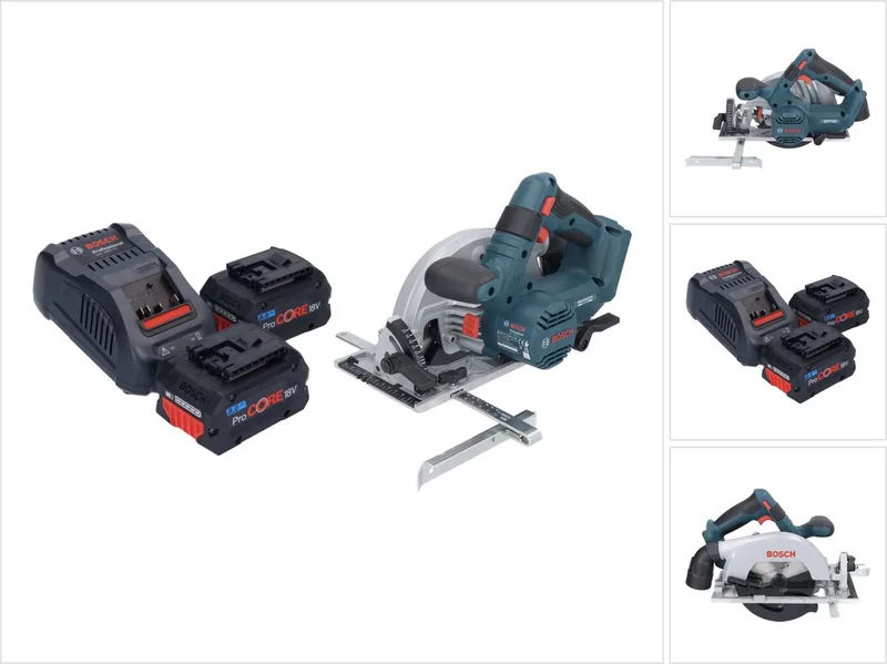 GKS 18V-57-2 Professionele accucirkelzaag 18 V 165 mm borstelloos + 2x ProCORE accu 8.0 Ah + lader fra Bosch Professional – produktbillede