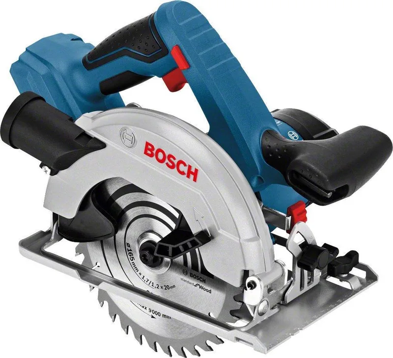GKS 18V-57 Cirkelzaag - Zonder 18 V accu en lader - Met zaagblad en parallelgeleider von Bosch Professional – Produktbild