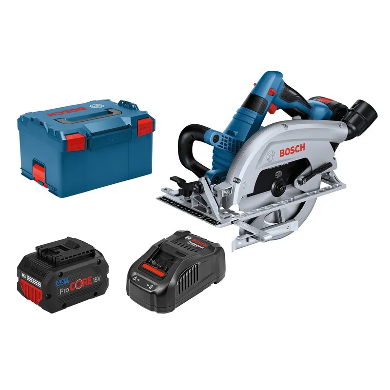 GKS 18V-70 L Accu cirkelzaag 190mm 18V 5.5Ah in L-Boxx - 06016B9002 de Bosch Professional – image du produit