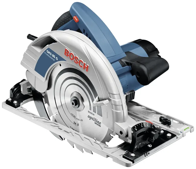 GKS 85 G Scie circulaire portative Profondeur de coupe max. (90°) 85 mm + mallette 2.200 W de Bosch Professional – image du produit