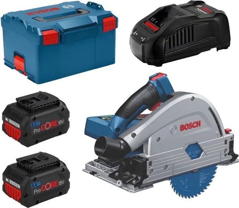 GKT 18V-52 GC Accu invalzaag 140mm 18V BITURBO 5.5Ah in L-Boxx - 06016B4003 de Bosch Professional – image du produit