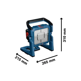 PRO GLI 18V-5000 Accu bouwlamp 5000lm 18V Basic Body - 06019P5100 van Bosch Professional – productafbeelding 3 van 5