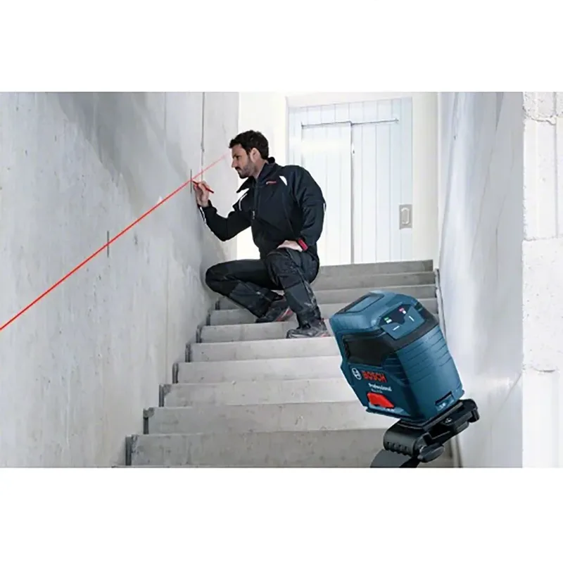 GLL 2-10 Kruislijnlaser Rood - 0601063L00 van Bosch Professional, Blauw – productafbeelding 3 van 4