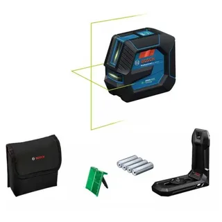GLL 20-22 G - Lijnlaser - (4x batterij 1,5V LR6 (AA), laserrichtbord, houder LB10, statief BT 150, alkalinebatterij-adapter, tas) van Bosch Professional – productafbeelding 2 van 6