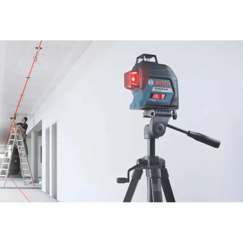 GLL 80-33 G - Lijnlaser - (1 x accu BA 3.7V 3.0Ah XL Li-Ion, laserrichtbord, houder LB10, USB-A naar USB-C kabel, tas) van Bosch Professional – productafbeelding 5 van 5