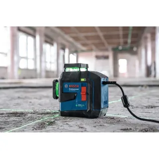 GLL 80-33 G - Lijnlaser - (4x batterij 1,5V LR6 (AA), laserrichtbord, houder LB10, alkalinebatterij-adapter, tas) by Bosch Professional – product image 5 of 6