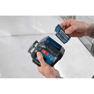 GLL 80-33 G - Lijnlaser - (4x batterij 1,5V LR6 (AA), laserrichtbord, houder LB10, alkalinebatterij-adapter, tas) by Bosch Professional – product image 6 of 6
