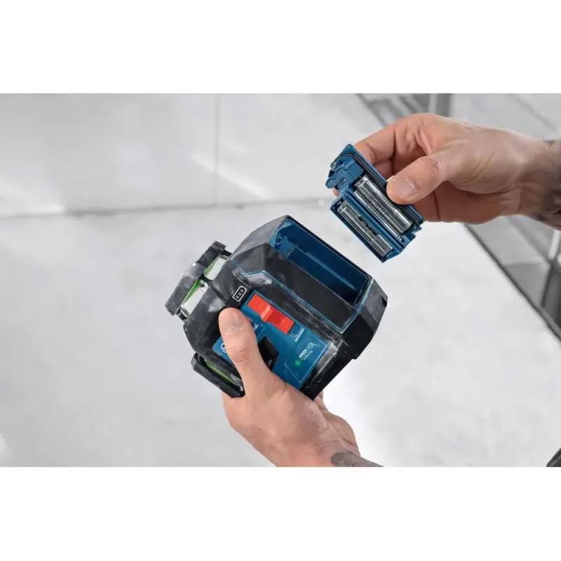 GLL 80-33 G - Lijnlaser - (4x batterij 1,5V LR6 (AA), laserrichtbord, houder LB10, alkalinebatterij-adapter, tas) by Bosch Professional – product image 6 of 6