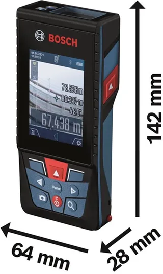 GLM 150-27 C - Laser afstandsmeter - Meetbereik 150 m - Inclusief Micro USB Kabel - Handlus - Opbergetui by Bosch Professional – product image 1 of 6