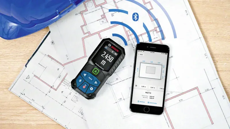 GLM 50-27 CG Laser-Entfernungsmesser kalibriert (ISO) Stativadapter 6.3 mm (1/4), Bluetooth, Dokumentations-App 50 m by Bosch Professional – product image