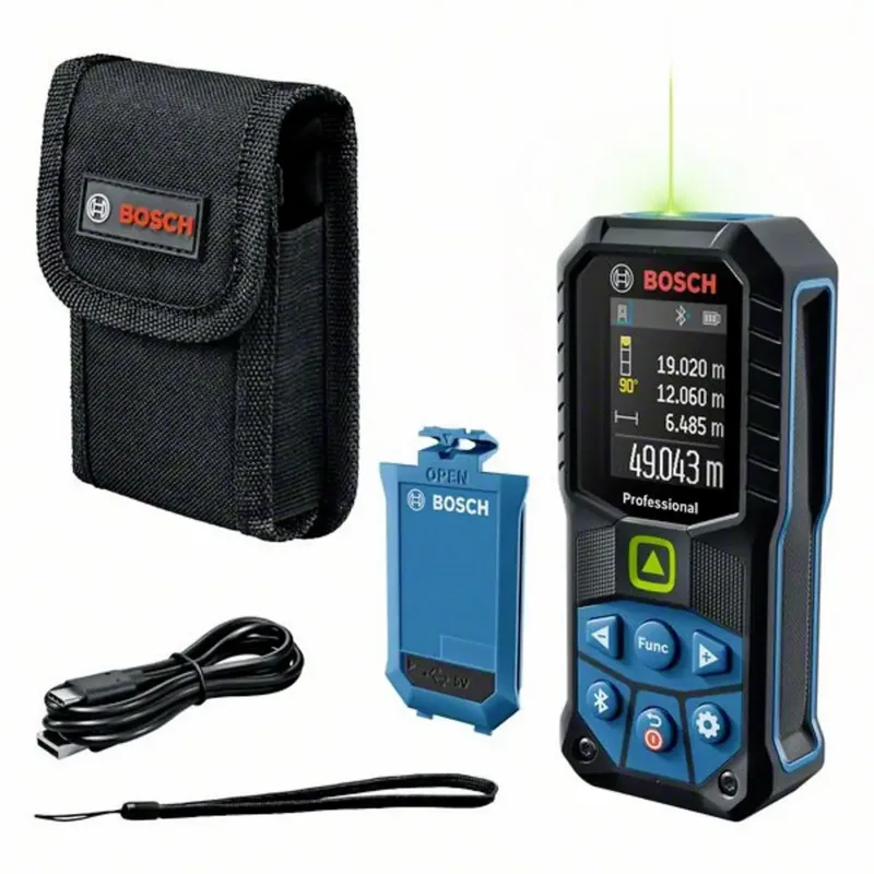 GLM 50-27 CG Laser-Entfernungsmesser Stativadapter 6.3 mm (1/4), Bluetooth, Dokumentations-App 50 m van Bosch Professional – productafbeelding