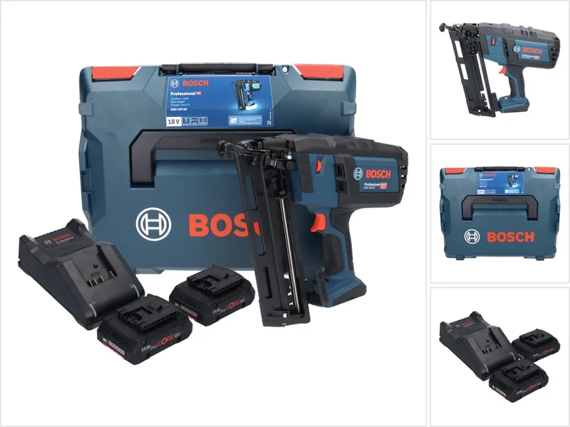 GNH 18V-64 Accu Afwerktacker 16Ga 18V 4.0Ah in L-BOXX - 0601481102 fra Bosch Professional – produktbillede