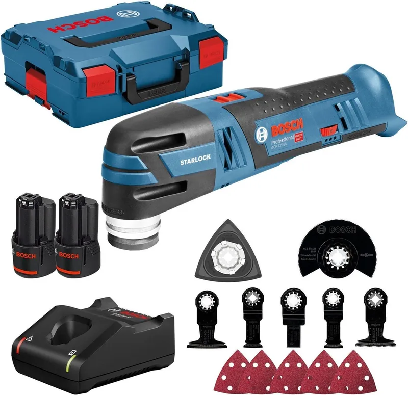 GOP 12V-28 Accu multitool + accessoires 12V 3.0Ah in L-Boxx - 06018B5006 by Bosch Professional – product image