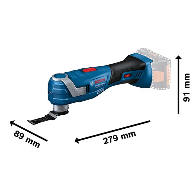 GOP 18V-34 Accu multitool + accessoires 18V Basic Body in L-Boxx - 06018G2002 van Bosch Professional – productafbeelding 3 van 6