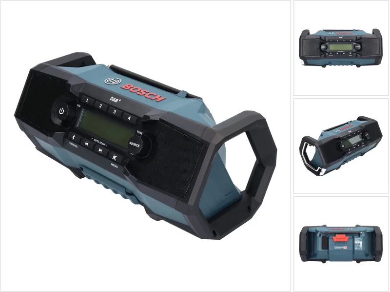 GPB 18V-2 SC Bouwradio 18V DAB+, Bluetooth, FM en AUX - 06014A3100 van Bosch Professional, Blauw – productafbeelding