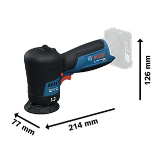 GPX 12V-77 Excentrische accu polijstmachine 77 mm 12V Basic Body - 06019L4000 van Bosch Professional – productafbeelding 3 van 6