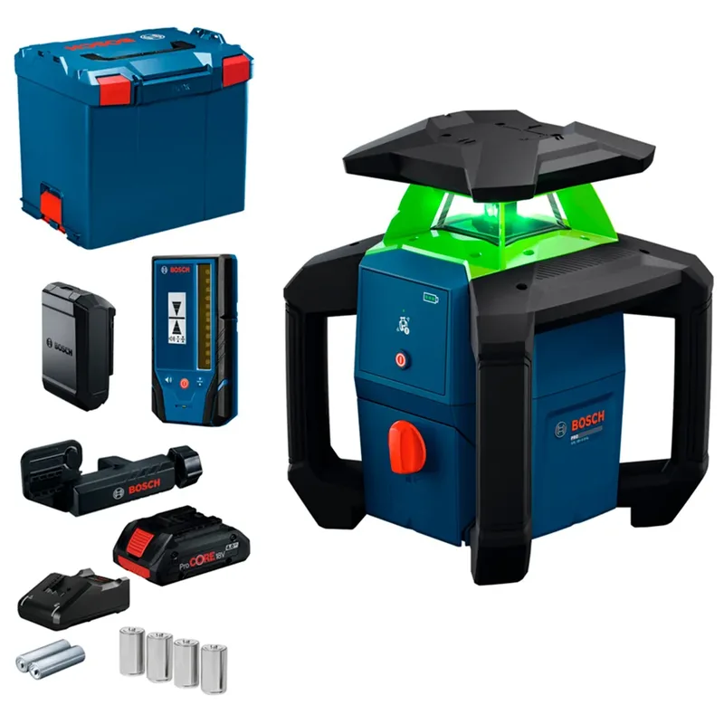 GRL 18V-3-31 G Accu rotatielaser groen + LR3-2 ontvanger 18V 4.0Ah in L-Boxx - 0601061G00 de Bosch Professional – image du produit 2 sur 2