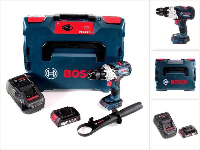 GSB 18V-110 C accu-klopboormachine Professional 18V 110 Nm + 1x accu 2,0 Ah + oplader + L-Boxx von Bosch Professional – Produktbild