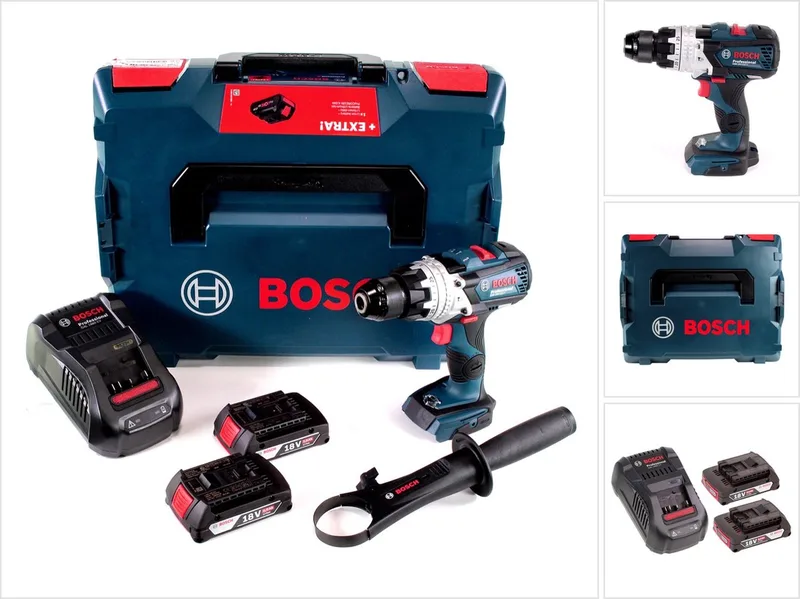 GSB 18V-110 C accu-klopboormachine Professional 18V 110 Nm + 2x accu 2,0 Ah + oplader + L-Boxx von Bosch Professional – Produktbild