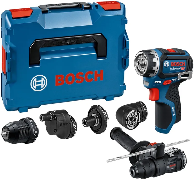 GSR 12V-32 FC FlexiClick schroefboormachine +5 opzetstukken 12V Basic Body in L-Boxx - 06019N7102 van Bosch Professional – productafbeelding 1 van 6