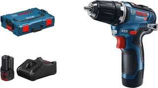 GSR 12V-35 Accuboormachine - Met 2x 12V accu (3.0 Ah) en lader - Incl. koffer von Bosch Professional – Produktbild 1 von 2