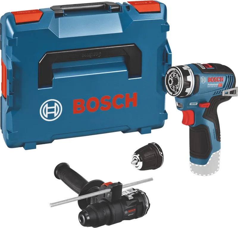 GSR 12V-35 FC Accu Schroefboormachine FlexiClick 12V Basic Body + 2x Hulpstukken in L-Boxx - 06019H300B von Bosch Professional – Produktbild